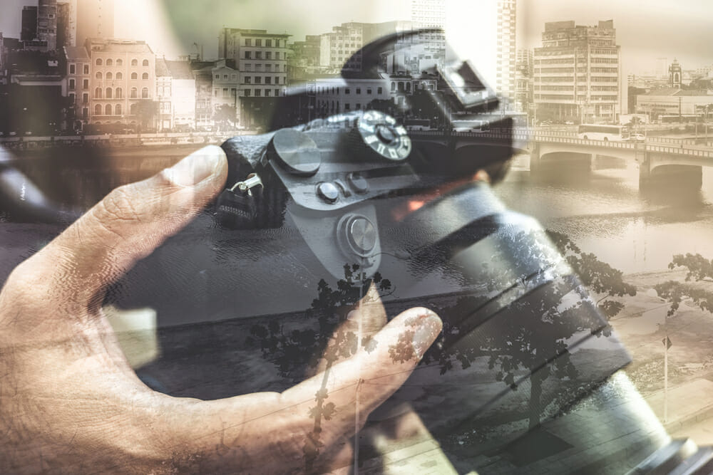iphotography header title multiple exposure camera lense