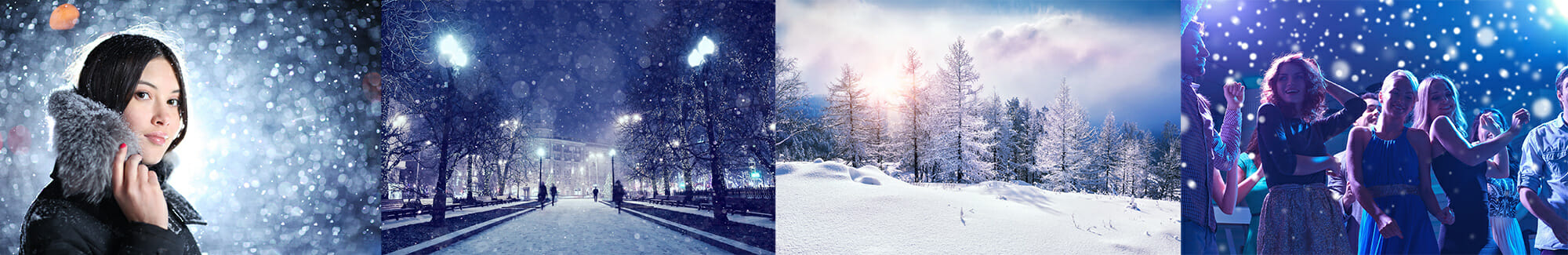 winter scene snow people street party photography tips hints