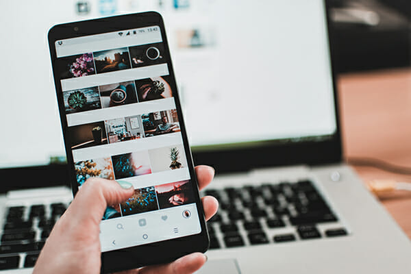 phone displaying instagram photos share your tips