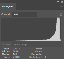 high key histogram example