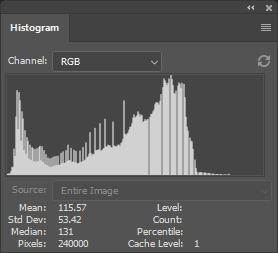 normal key histogram example