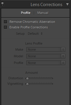 chromatic aberrtation panel lightroom
