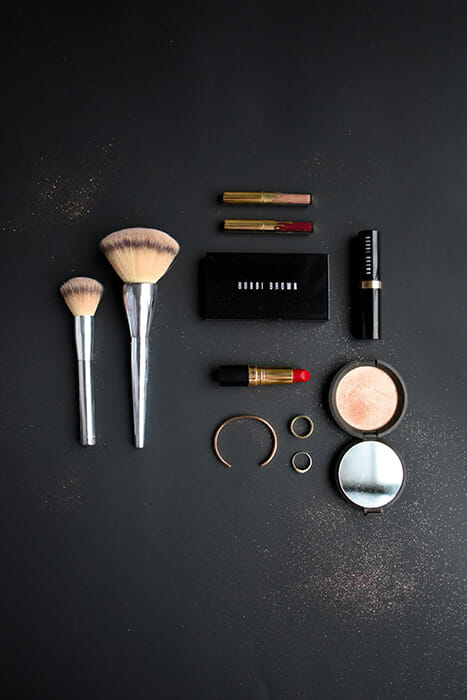 make up flat lay image