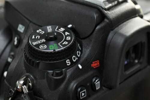 camera dial scene modes