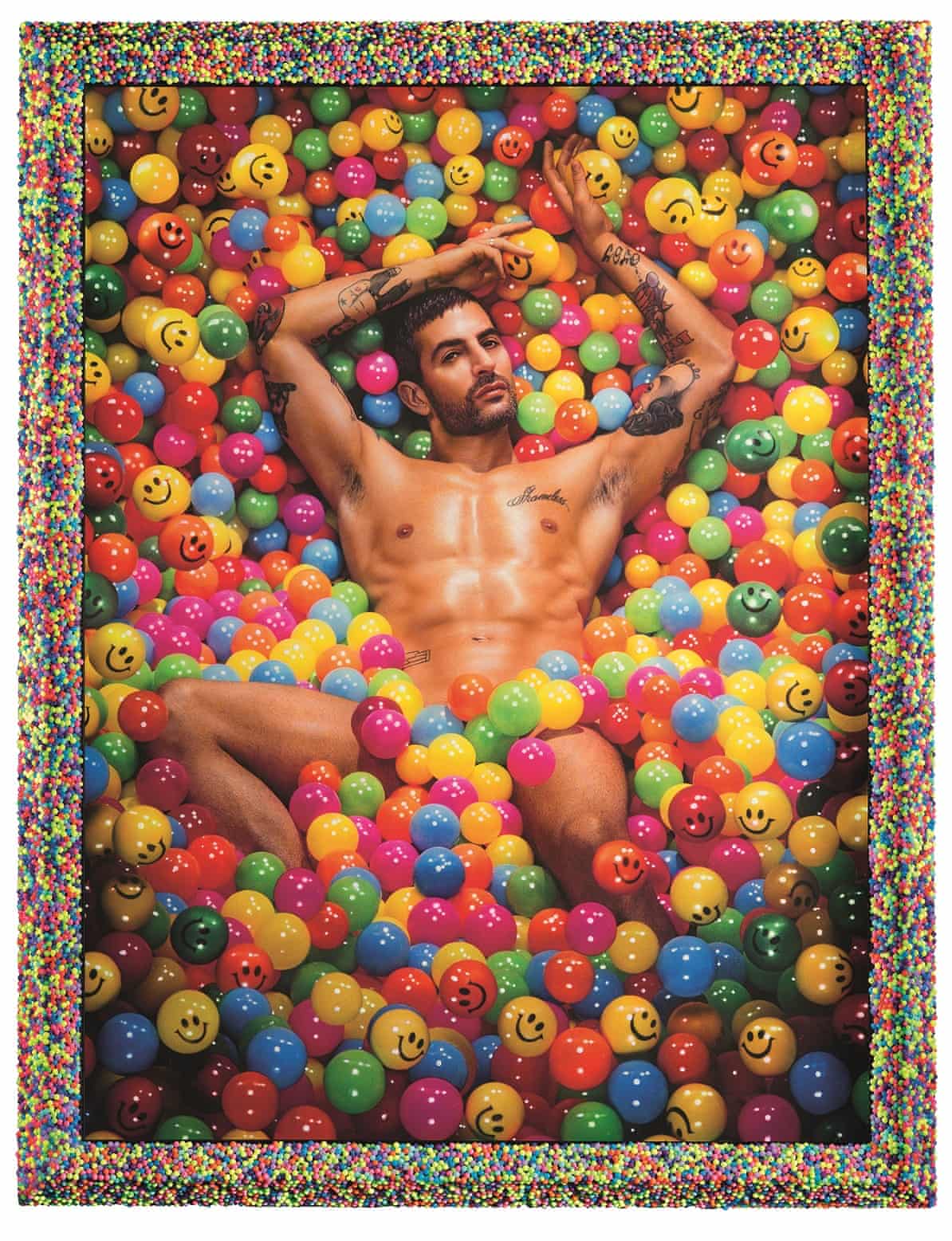 1194 Naked man in a ball pool