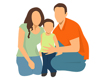 family parents and child portrait price my work