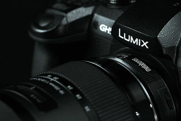 Tomsk,,Russia,-,May,28,,2020:,Panasonic,Lumix,Dmc-gh5,Camera Panasonic Lumix Camera on a black background