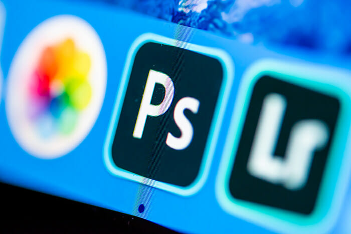 Photoshop 1 700px Photoshop CC Icon on a computer