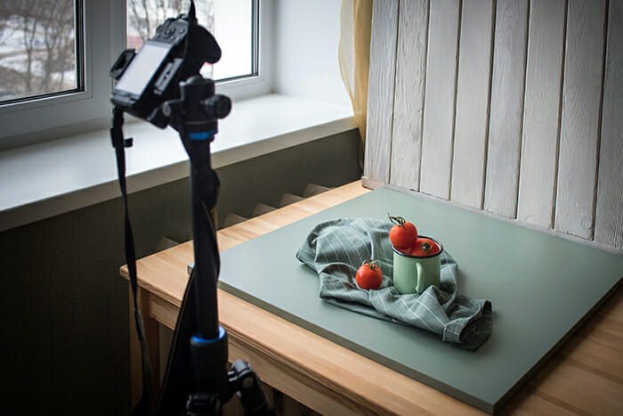 Food,Photography,Set,Up,At,Home,Next,To,The,Window Natural Light Photography Tutorial 1
