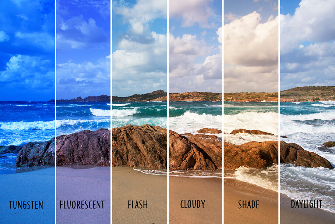 Picture,Of,A,Beach,With,Different,Color,Balances,,Such,As Natural Light Photography Tutorial 5