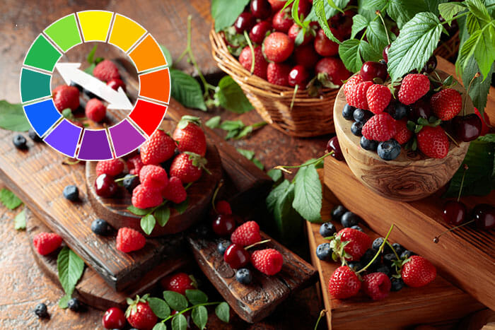 Assorted,Fresh,Berries,With,Leaves.,Strawberries,,Raspberries,Blueberries,,And,Sweet Food Photography Tutorial