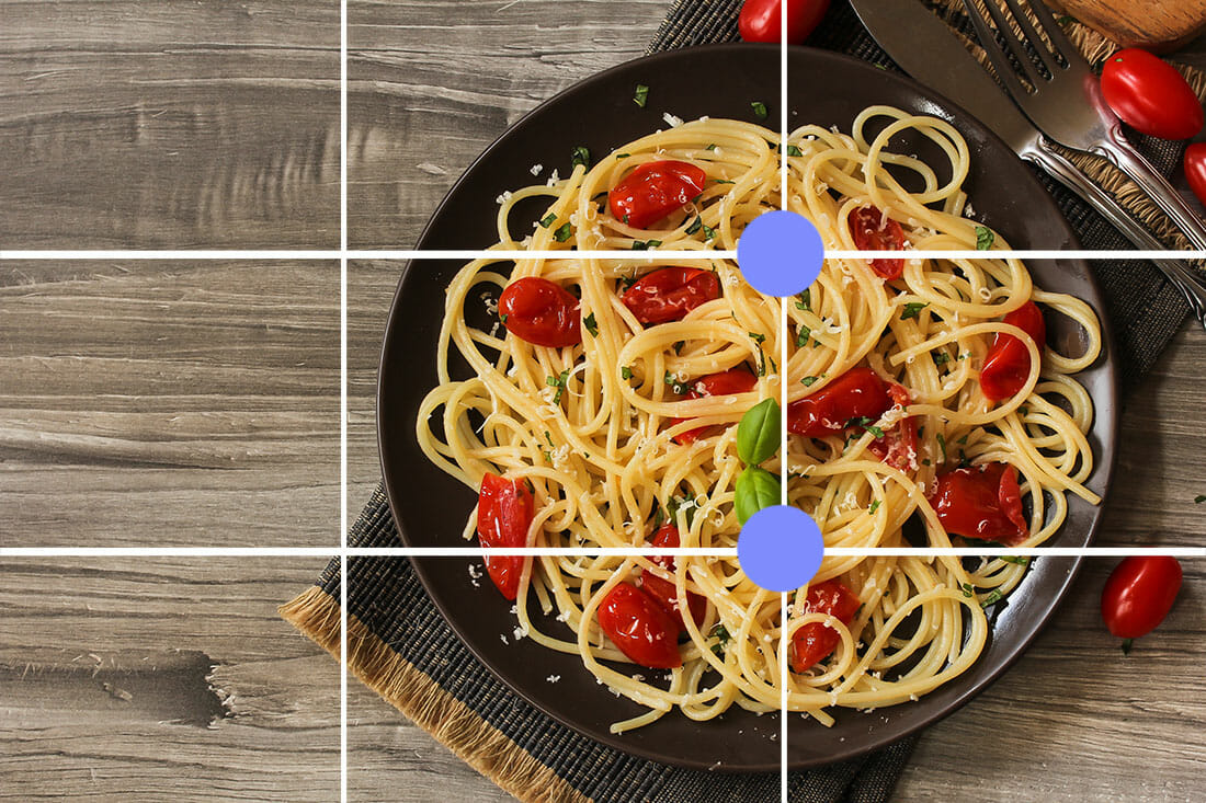 Spaghetti,Pasta,With,Cherry,Tomatoes,And,Basil,Garnish,With,Copy Food Photography Tutorial